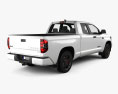 Toyota Tundra Double Cab Standard bed TRD Pro 2021 3d model back view