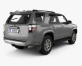 Toyota 4Runner TRD Offroad with HQ interior 2022 3d model back view