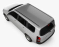 Toyota Probox DX van mit Innenraum 2020 3D-Modell Draufsicht