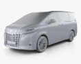 Toyota Alphard hybrid Executive Lounge 2021 3d model clay render