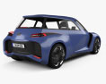 Toyota Rhombus 2023 3D-Modell Rückansicht