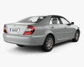 Toyota Camry LE with HQ interior 2006 3d model back view