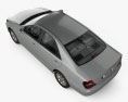 Toyota Camry LE с детальным интерьером 2006 3D модель top view
