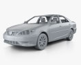 Toyota Camry LE mit Innenraum 2006 3D-Modell clay render