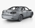 Toyota Corolla LE 인테리어 가 있는 2015 3D 모델 