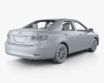 Toyota Corolla LE с детальным интерьером 2015 3D модель