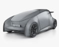 Toyota Fun VII 2012 3D模型 wire render