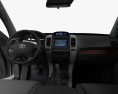 Toyota Land Cruiser Prado 3-door with HQ interior 2009 3d model dashboard