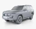 Toyota Land Cruiser GR-S 2024 3D模型 clay render