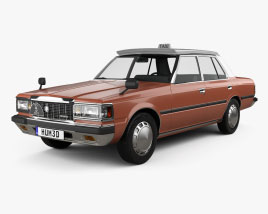 Toyota Crown Taxi 1982 3D model