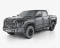 Toyota Tundra CrewMax TRD Pro 2024 3D модель wire render