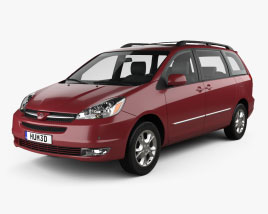 Toyota Sienna XLE Limited 2007 Modelo 3d