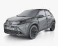 Toyota Aygo X Air Limited 2024 3Dモデル wire render