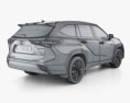 Toyota Highlander Platinum гибрид 2024 3D модель