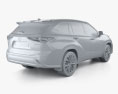 Toyota Highlander Platinum ハイブリッ 2024 3Dモデル
