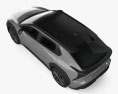 Toyota bZ4X 2024 3D模型 顶视图