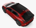 Toyota bZ4X XLE 2024 3D模型 顶视图
