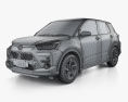 Toyota Raize 2024 3D 모델  wire render