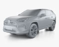 Toyota RAV4 XSE ibrido 2024 Modello 3D clay render