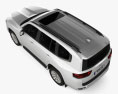 Toyota Land Cruiser с детальным интерьером 2024 3D модель top view