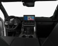 Toyota Land Cruiser с детальным интерьером 2024 3D модель dashboard