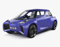 Toyota Rhombus 인테리어 가 있는 2024 3D 모델 