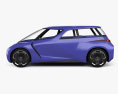 Toyota Rhombus con interni 2024 Modello 3D vista laterale