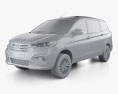 Toyota Rumion 2024 3D 모델  clay render