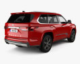 Toyota Sequoia Capstone 2022 3d model back view