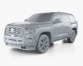 Toyota Sequoia Capstone 2022 3d model clay render