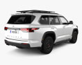 Toyota Sequoia TRD Pro 2024 3d model back view