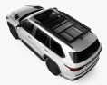 Toyota Sequoia TRD Pro 2024 Modello 3D vista dall'alto