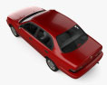 Toyota Corolla 轿车 带内饰 和发动机 2002 3D模型 顶视图