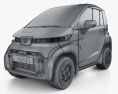 Toyota CplusPod 2024 3D模型 wire render