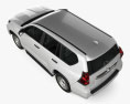 Toyota Land Cruiser Prado Base 5门 2020 3D模型 顶视图