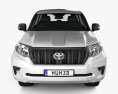 Toyota Land Cruiser Prado Base 5-Türer 2020 3D-Modell Vorderansicht