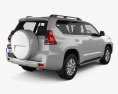 Toyota Land Cruiser Prado VX AU-spec 5 portas 2020 Modelo 3d vista traseira