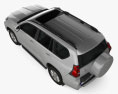 Toyota Land Cruiser Prado VX AU-spec 5门 2020 3D模型 顶视图