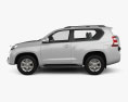 Toyota Land Cruiser Prado 3 portes 2016 Modèle 3d vue de côté