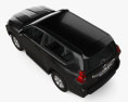 Toyota Land Cruiser Prado 3-Türer 2020 3D-Modell Draufsicht