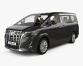 Toyota Alphard Hybrid Executive Lounge with HQ interior 2021 3d model