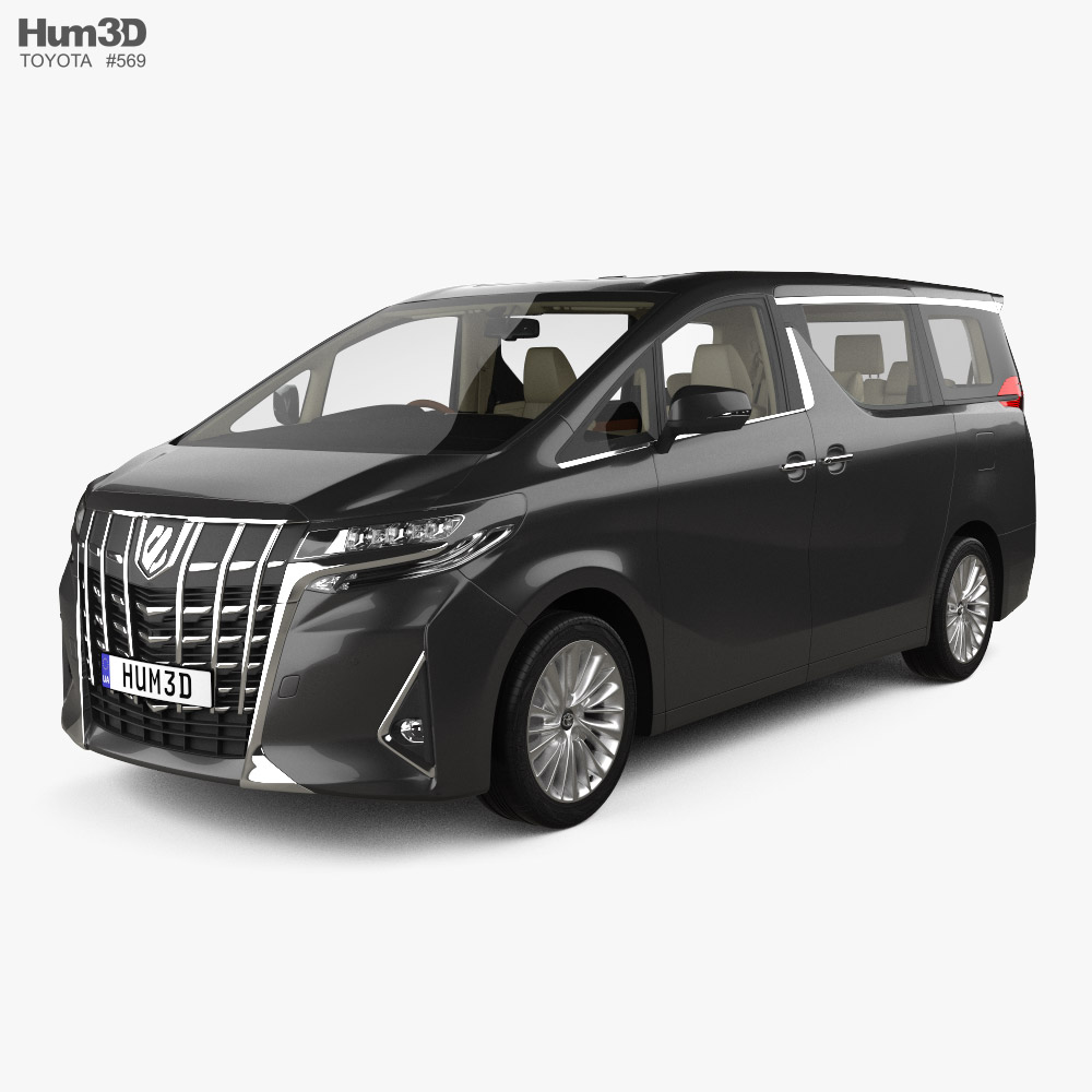 Toyota Alphard Hybrid Executive Lounge with HQ interior 2021 3D model