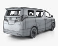 Toyota Alphard Hybrid Executive Lounge com interior 2021 Modelo 3d