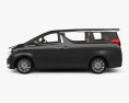 Toyota Alphard Hybrid Executive Lounge con interior 2021 Modelo 3D vista lateral