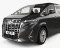 Toyota Alphard Hybrid Executive Lounge con interni 2021 Modello 3D