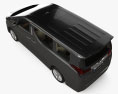 Toyota Alphard Hybrid Executive Lounge インテリアと 2021 3Dモデル top view