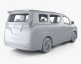 Toyota Alphard Hybrid Executive Lounge с детальным интерьером 2021 3D модель