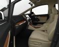 Toyota Alphard Hybrid Executive Lounge avec Intérieur 2021 Modèle 3d seats