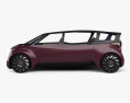 Toyota Fine-Comfort Ride mit Innenraum 2020 3D-Modell Seitenansicht