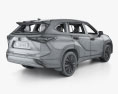 Toyota Highlander Platinum hybrid with HQ interior 2023 3d model